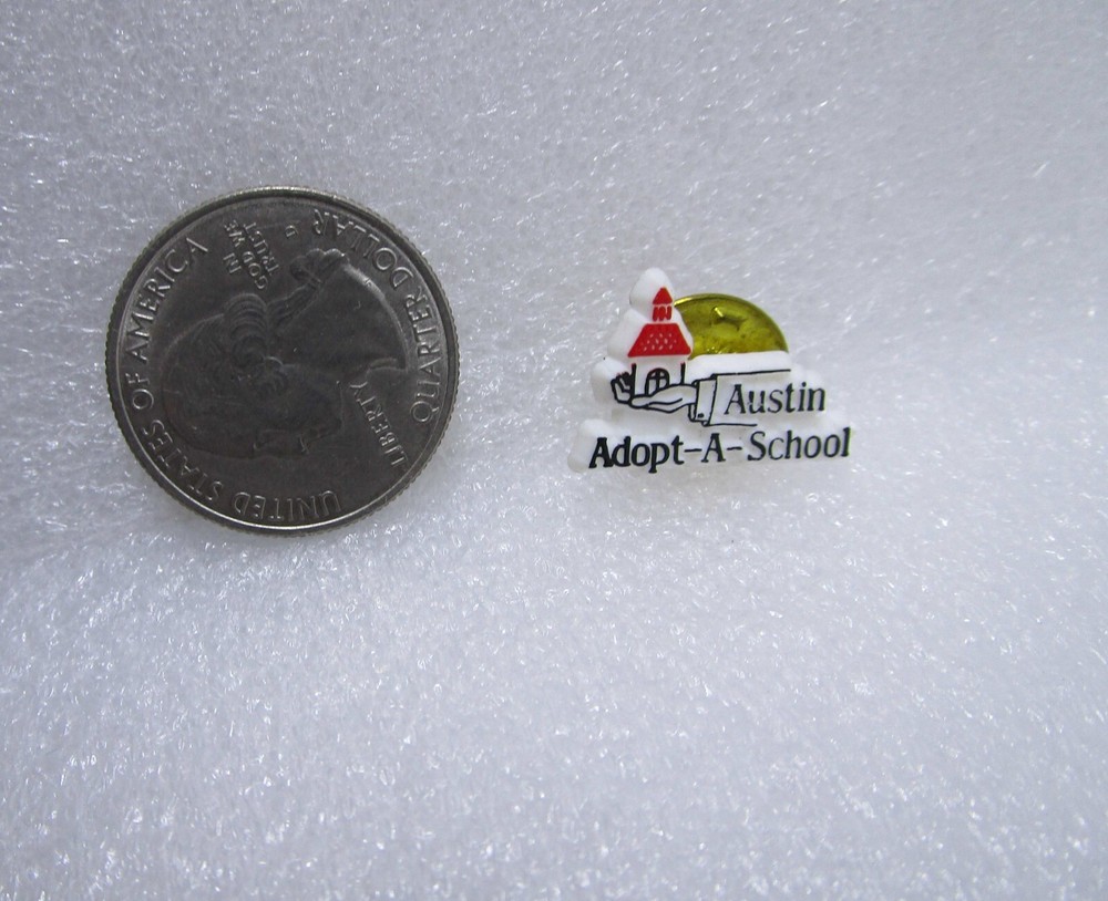 Austin Adopt A School Plastic Pin