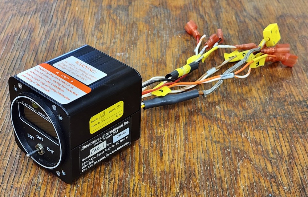 E.I. Inc. Digital EGT/OAT/CHT Indicator pn: EAC-1