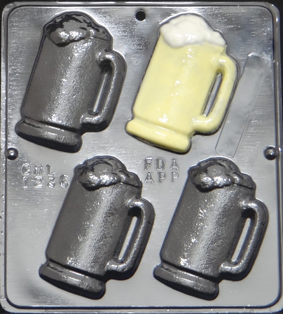 Beer Mug Medium Chocolate Candy Mold  1236 NEW