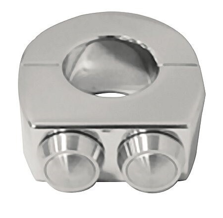 V-Factor 15154 Chrome Billet Switch Clamp 2 Button Custom Application 1" Bars