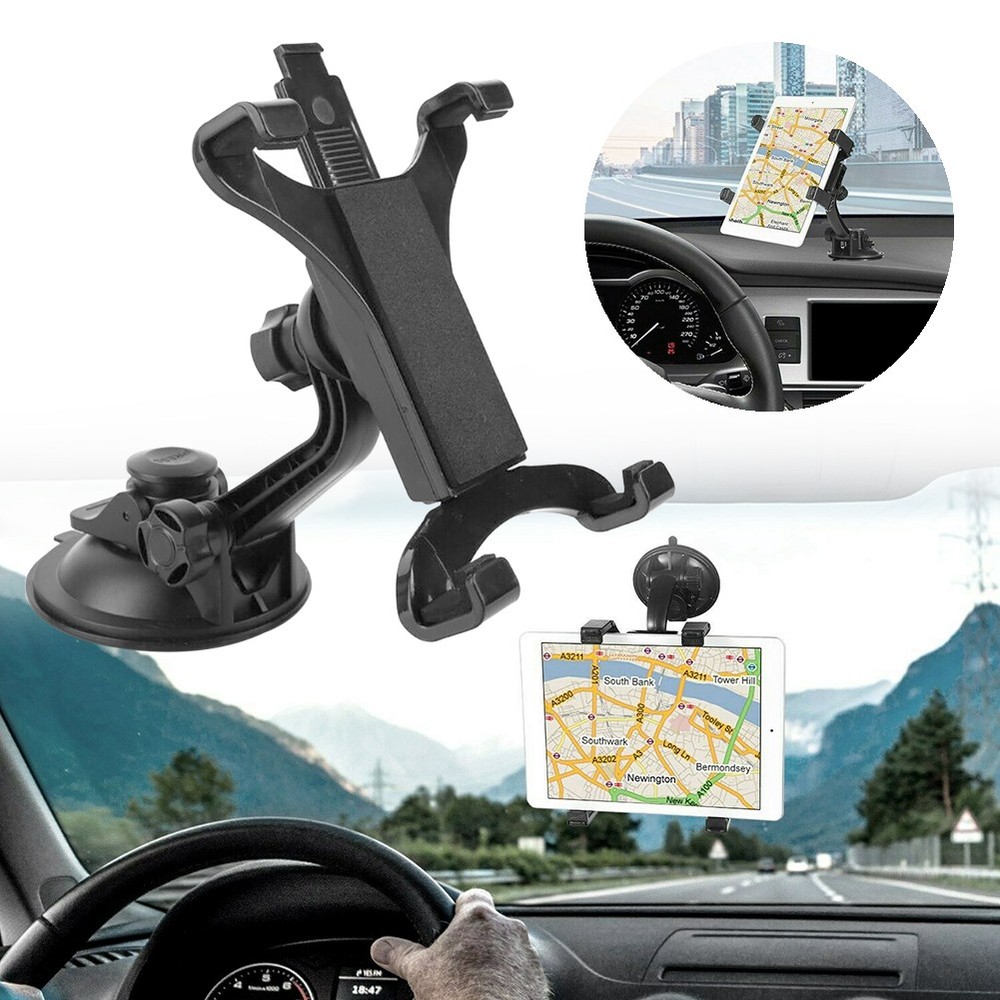 Car Tablet Mount Holder Windshield Dashboard for Universal iPad Samsung Tab TCL