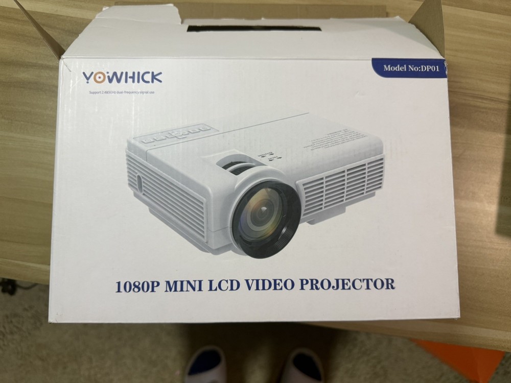 YOWHICK DP01 LED Projector - 1080P Output (White)
