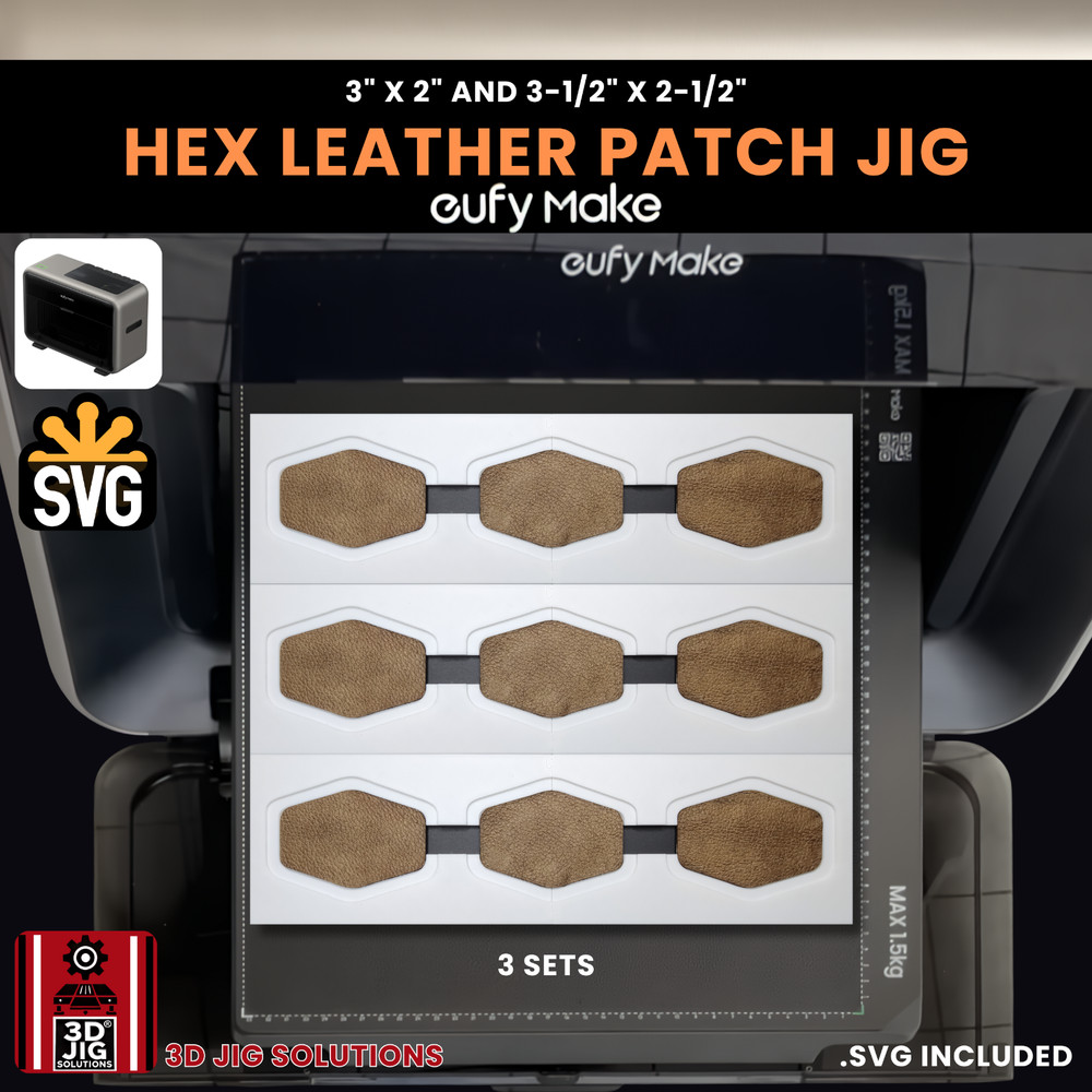 EufyMake E1 Jig | Hex Hat Patch UV Printer Fixture, UV Printing Alignment Tool