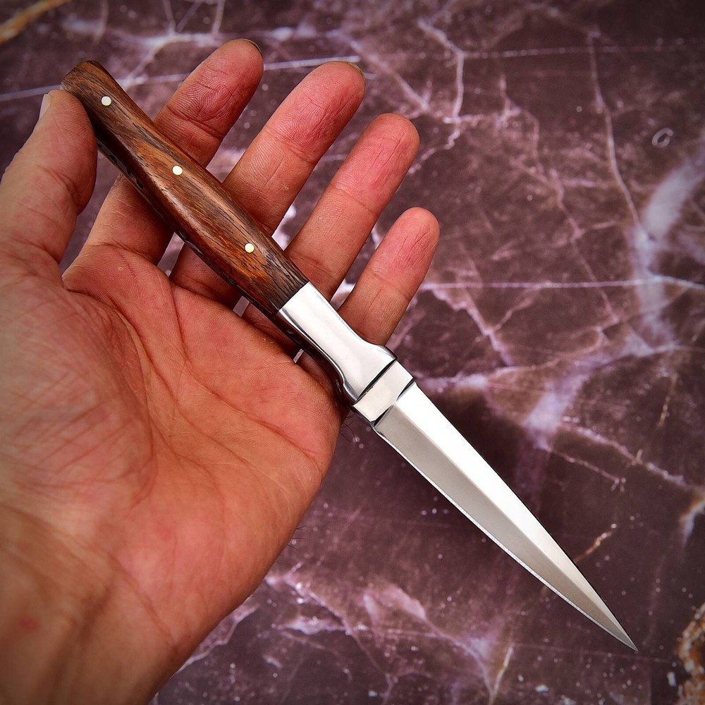 CUSOM Handmade D2 DAGGER  HUNTER BOOT THROWING KNIFE WOOD HANDLE SURVIVAL