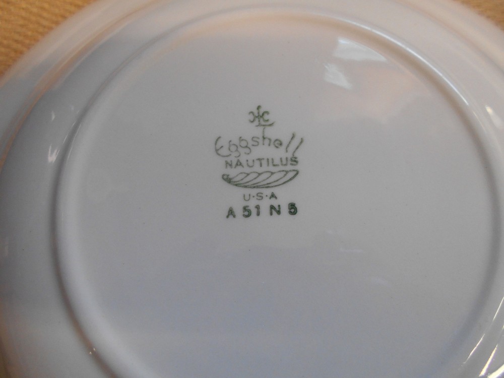 Homer Laughlin Partial Eggshell Nautilus Dinner Set - Nantucket