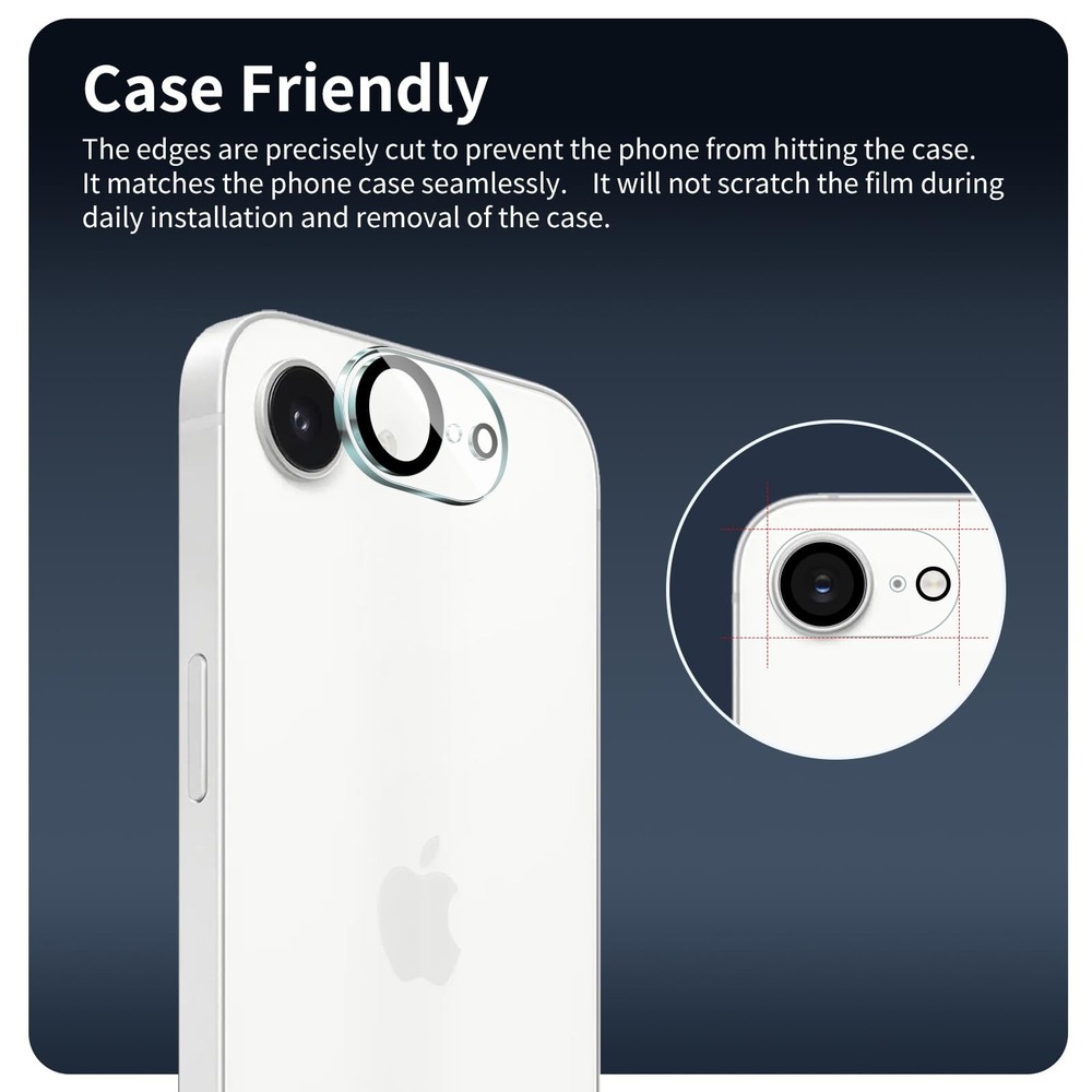Fynorao 4-Pack Camera Lens Protector for iPhone 16e, 16e