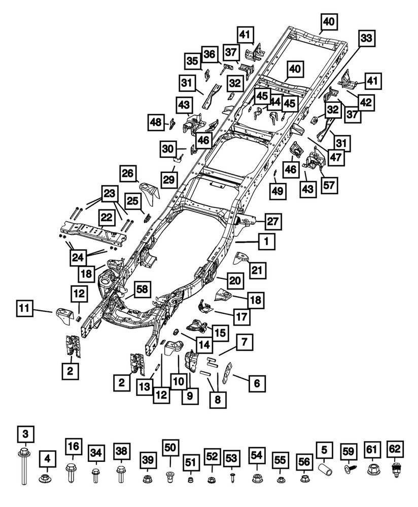 Genuine Mopar Exhaust Pipe Support Rod 52014282AA
