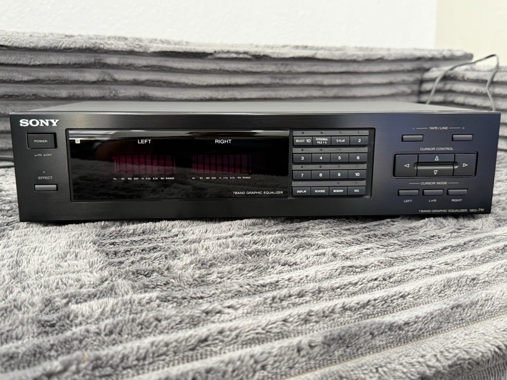 Sony SEQ-711 7 Band Graphic Equalizer Black Home Audio Component