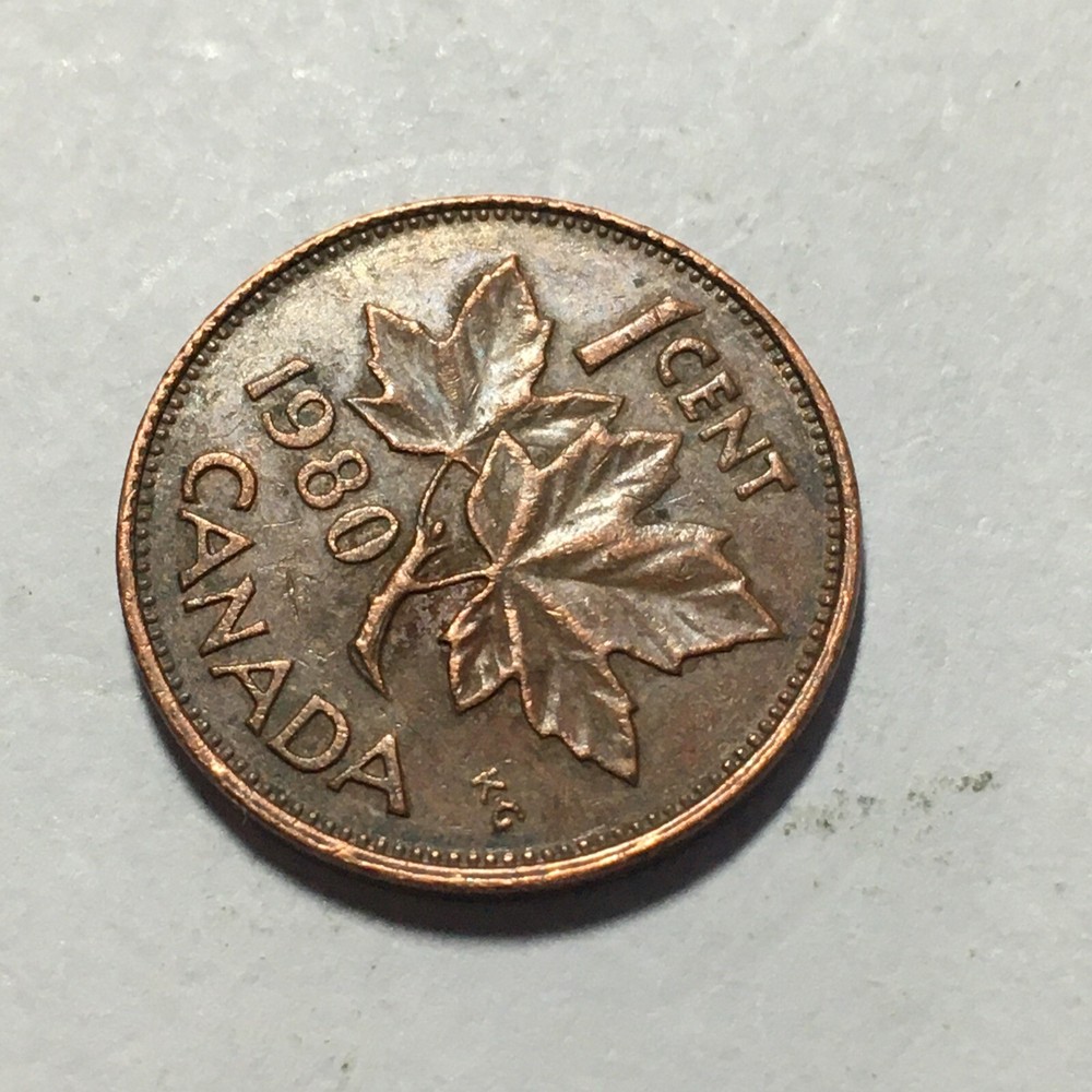1980 CANADA ONE CENT COIN