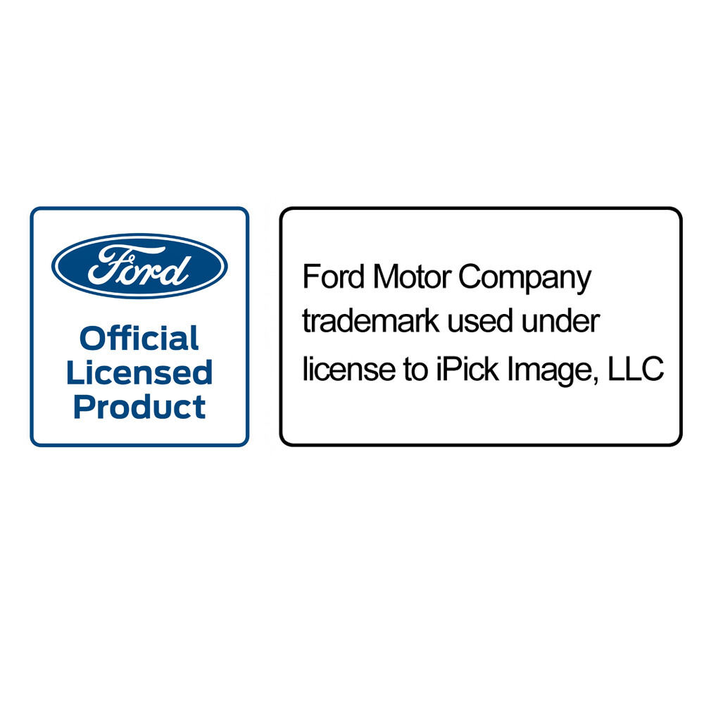 Ford Super-Duty Rectangular Brown Leather Key Chain