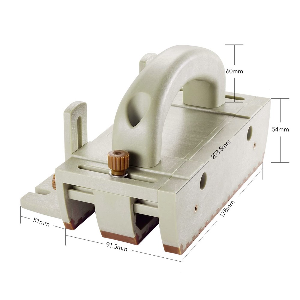 Push Block for Table Saws, Router Tables, Band Saws & Jointers - Cuts Safe -