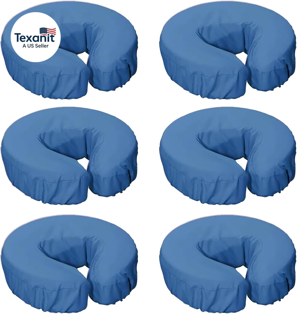 Reusable Microfiber Massage Face Rest Covers Extra Soft & Heavy Face Cradle Cove