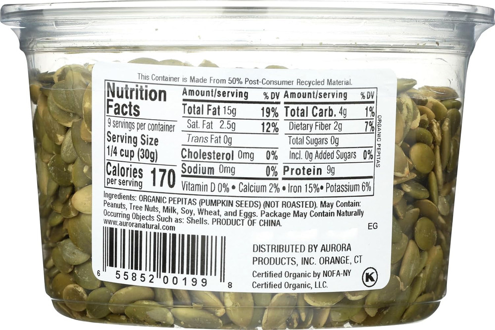 , Pumpkin Seeds Raw Organic, 10 Ounce