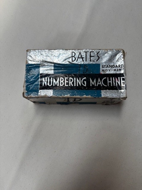 Bates Numbering Machine