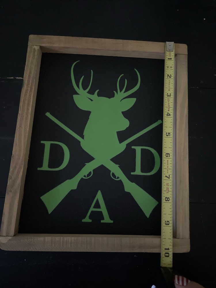 Wooden Canvas Dad Sign Decor