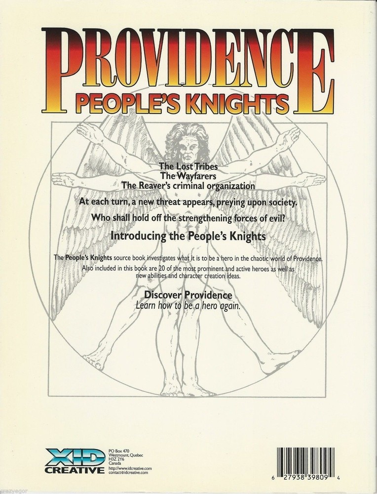 Providence People's Knights Sourcebook - Heros class - XID Creative *FS