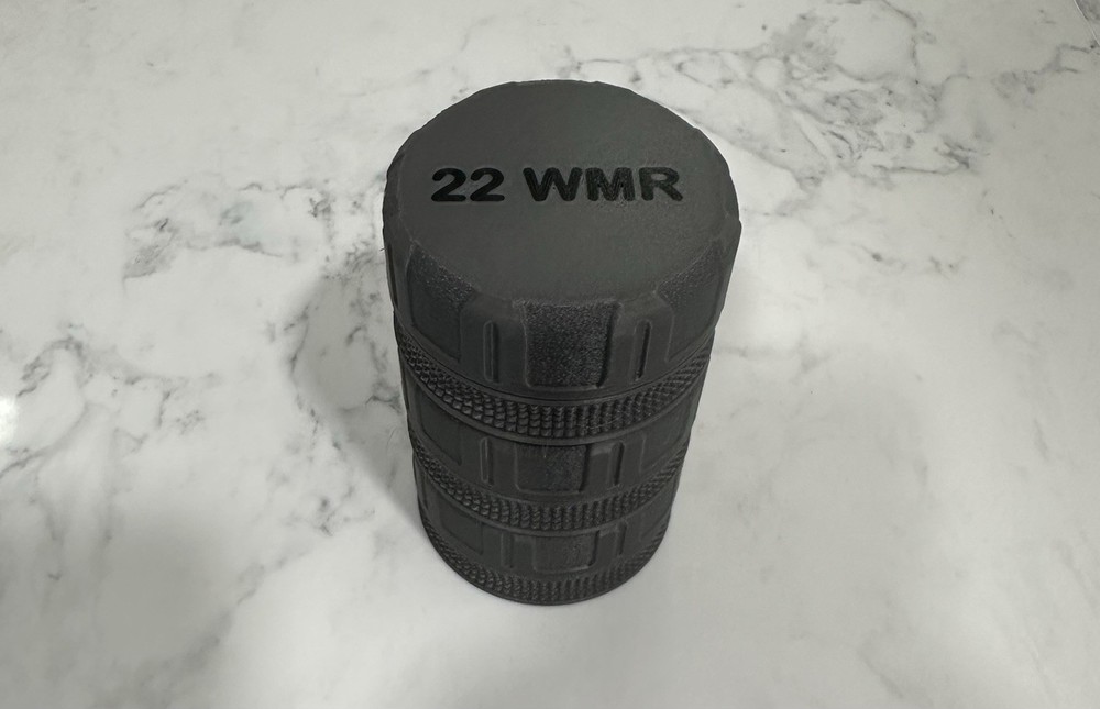 3 Pack of .22 WMR Ammo Puck – Compact, Stackable Storage for 55 Rounds