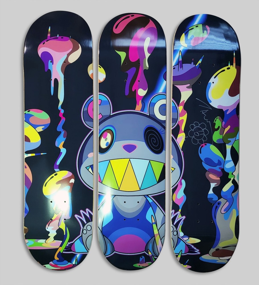 TAKASHI MURAKAMI ComplexCon 2019 "POLLUTED" Limited SIGNED Skateboard Deck Set