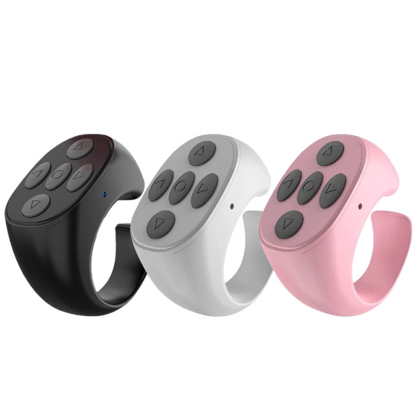 Bluetooth Compatible Phone Scrolling Page Turner Ring Fingertip Remote Control