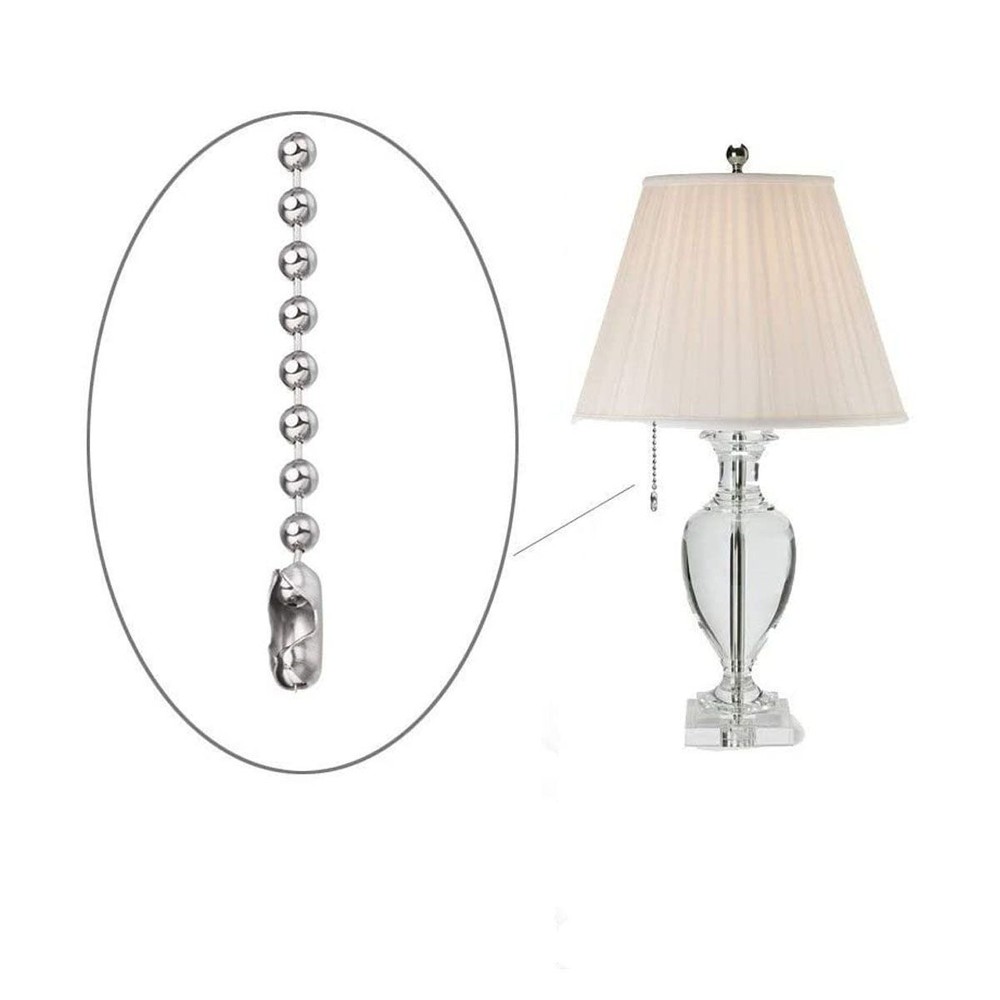 10FT Ceiling Fan Pull Chain Beaded Extension Set Home Light Decor w/ Connectors