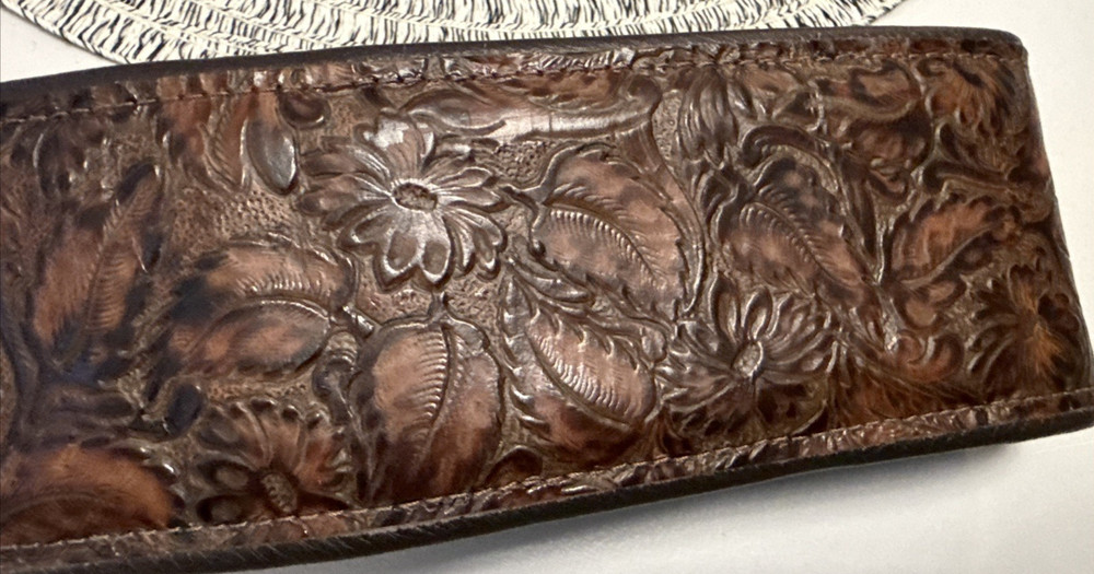 Levy's M4WP-006 3" Embossed Leather Guitar Strap NEW hlc