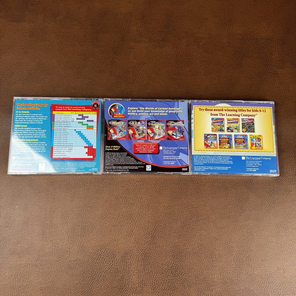 The Learning Company Ages 8-12 CD-ROM Bundle Educational Games PC/MAC