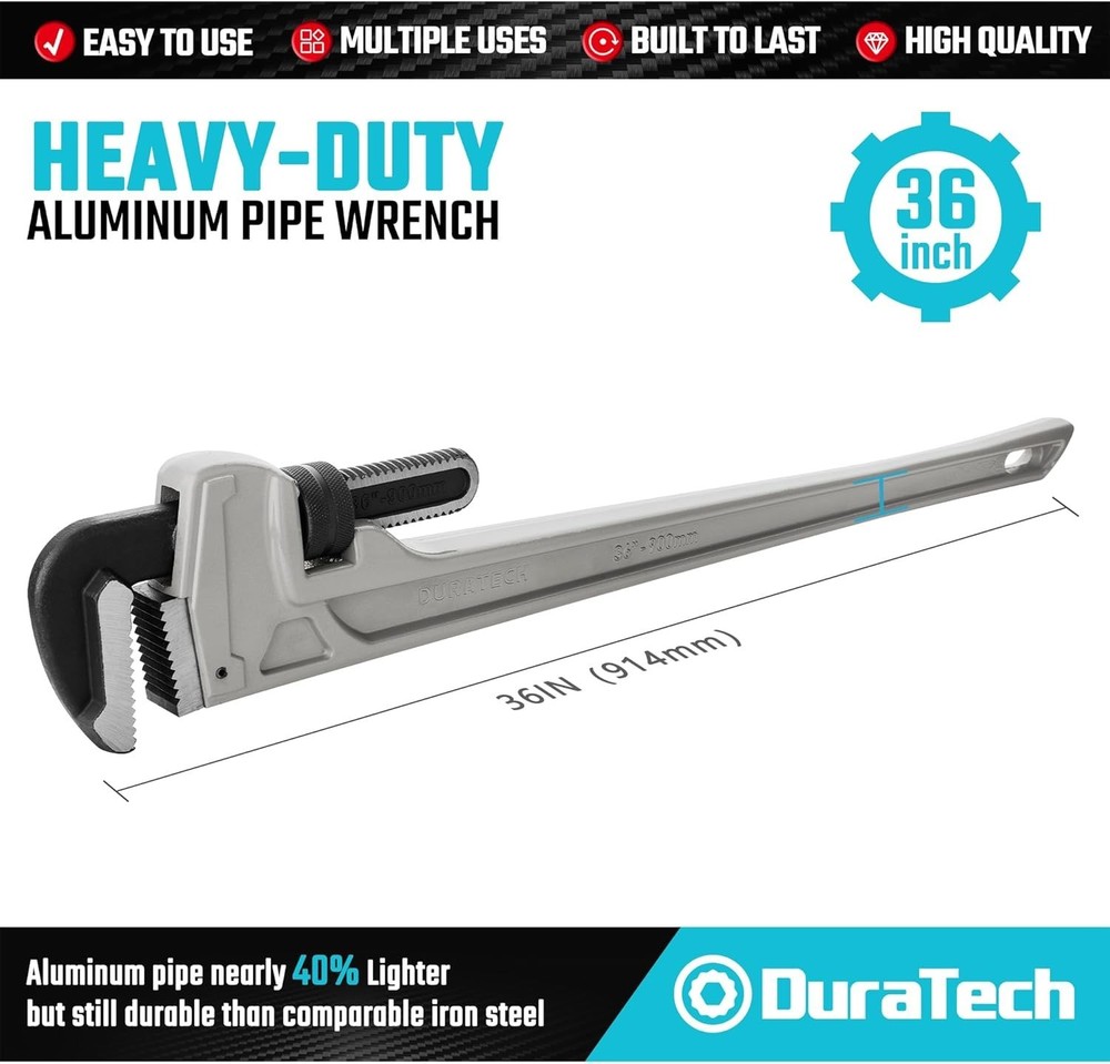 Professional 36" Straight Pipe Wrench