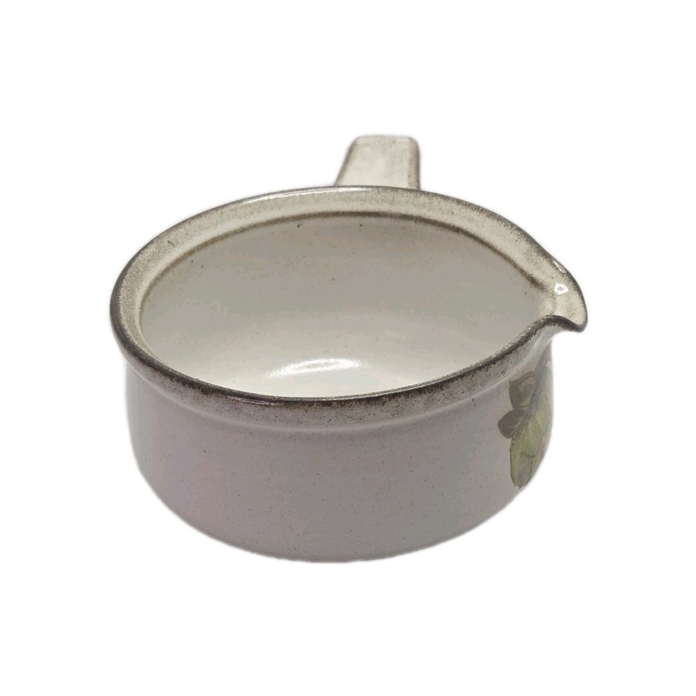 Vintage Denby England Stoneware Sauce Pan Dish Handle Pour Spout Rustic Kitchen.