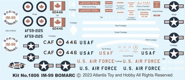 Atlantis Models - 1/56 Scale Boeing Bomarc Missile