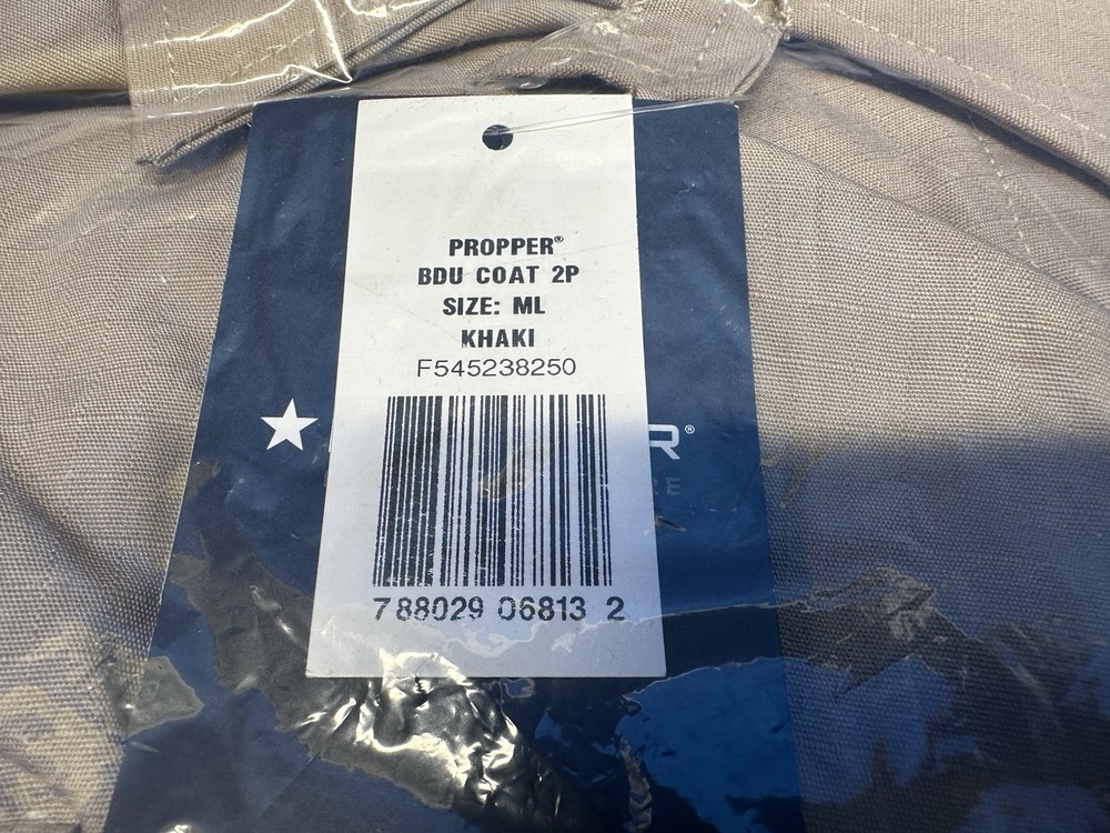 Propper BDU COAT 2P SIZE ML-Khaki