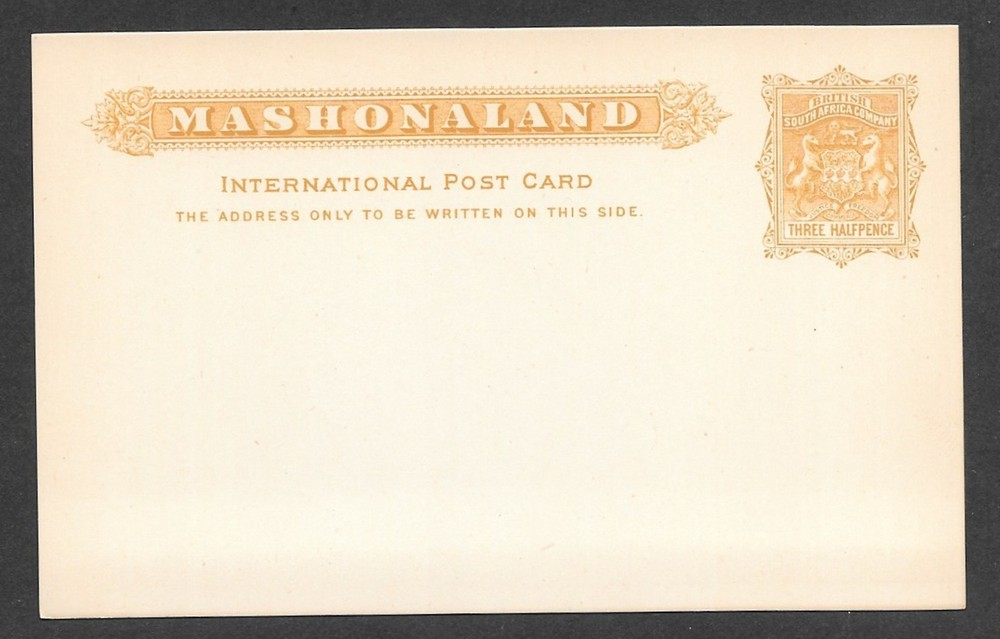 British Central Africa - Mashonaland - Postal Stationery