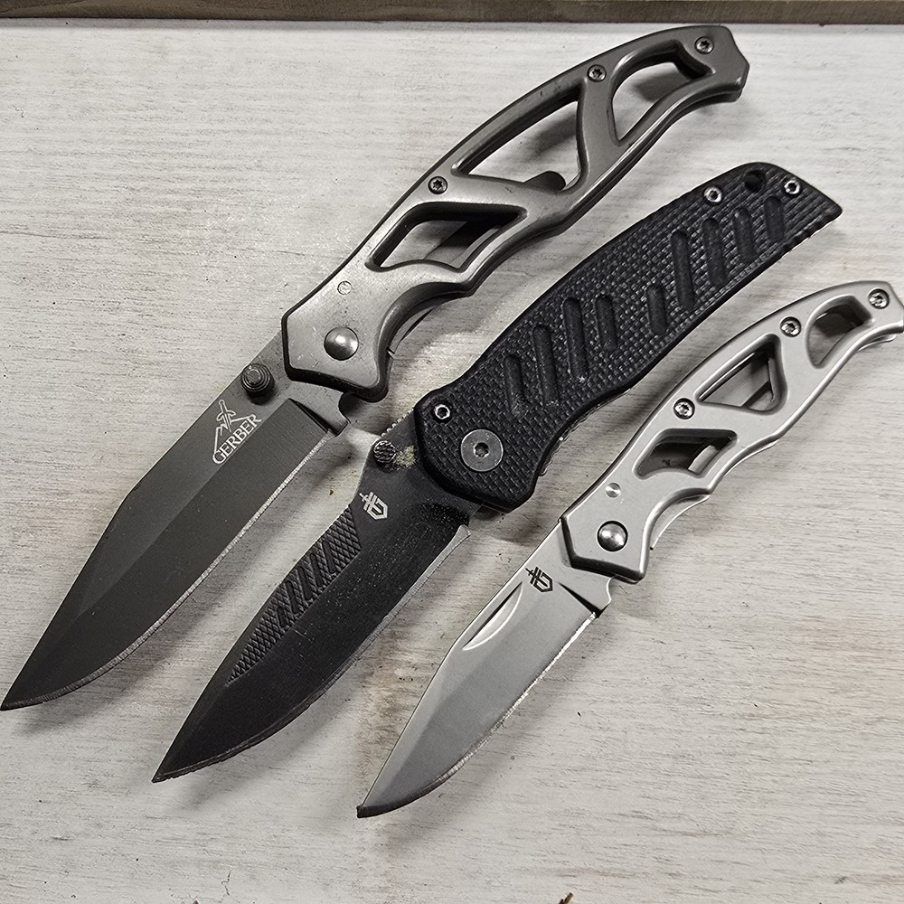 GERBER PARAFRAME POCKET KNIFE FRAMELOCK & MINI PARAFRAME & MINI SWAGGER