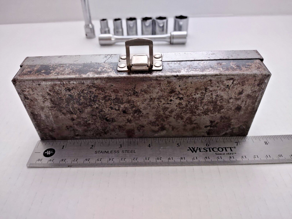 Wright Tool Forge Co Socket Set Extensions Standard 3/8 - 3/4 9 pc Vintage USA