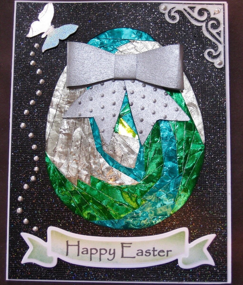 Easter - Iris folded EGG - handmade card by DEE