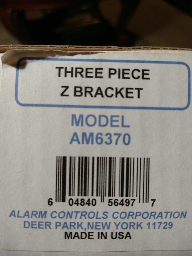 Alarm Controls AM6370- 3 piece Z bracket