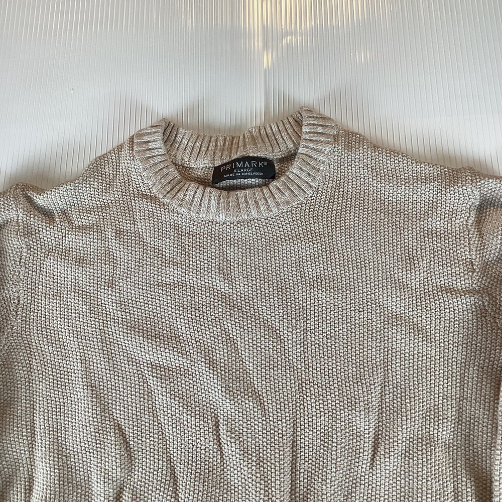Primark Mens Sweater Long Sleeve Sz XL Pullover Solid Crew Neck Casual Soft