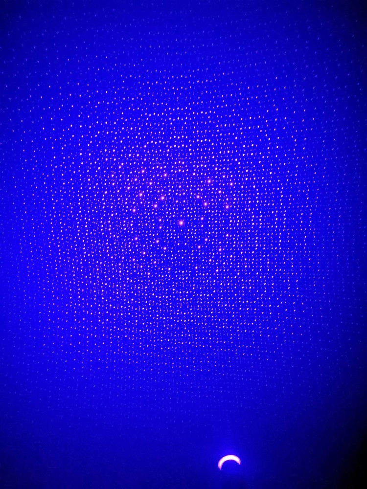 USB Star Projector Night Light, Adjustable Romantic Starry Small, Blue Purple