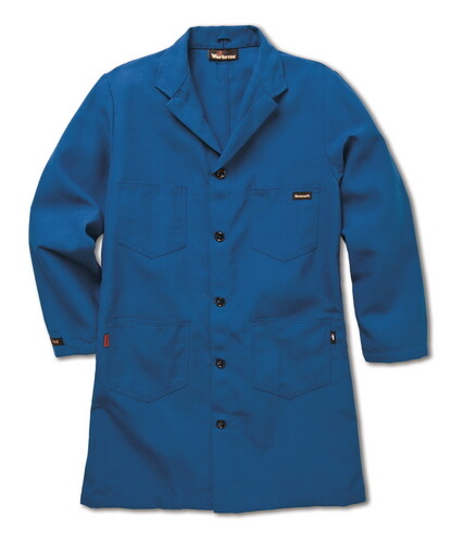 Workrite Nomex Flame Resistant Lab Coat Blue Lightweight FR Clothes Uniform