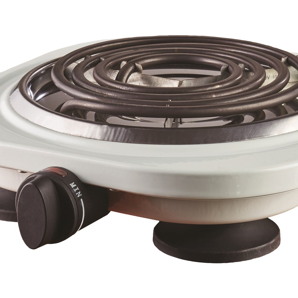 1,000-Watt Single Electric Burner (White)