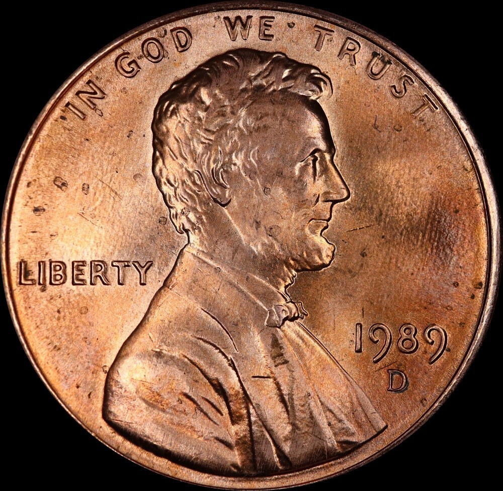 1989 d lincoln cent RPM 1MM-010
