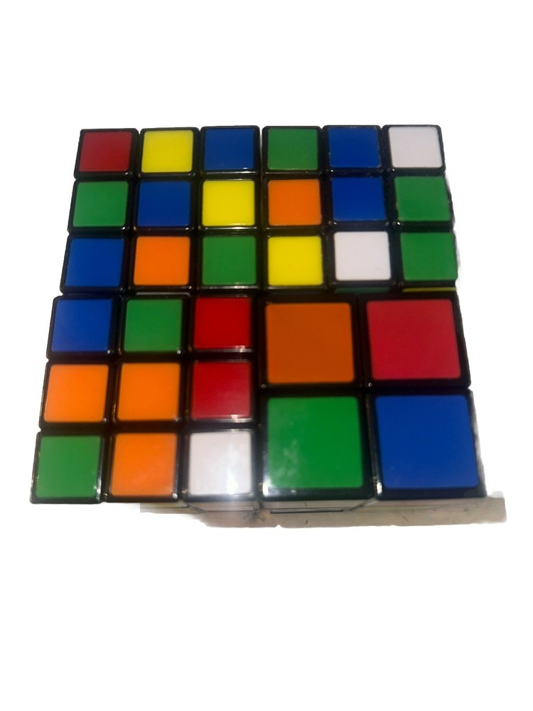3 Original RUBIK'S CUBE - 2 1/4" square Rubik’s & 1 2 X 2 Cube 1E