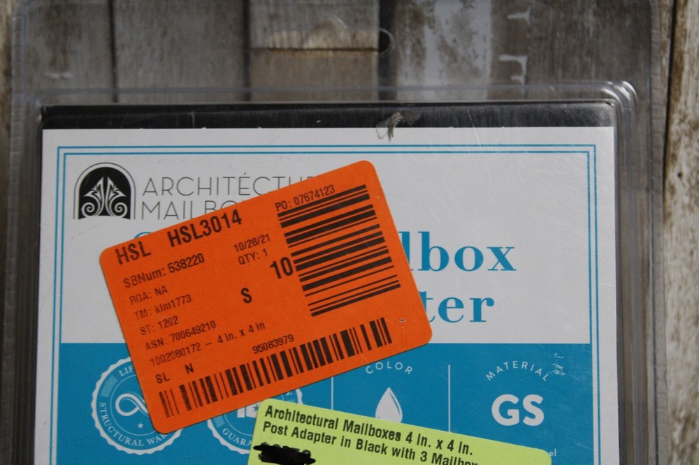 ARCHITECTURAL MAILBOXES Steel 7540B-10 Mailbox Adapter Plate