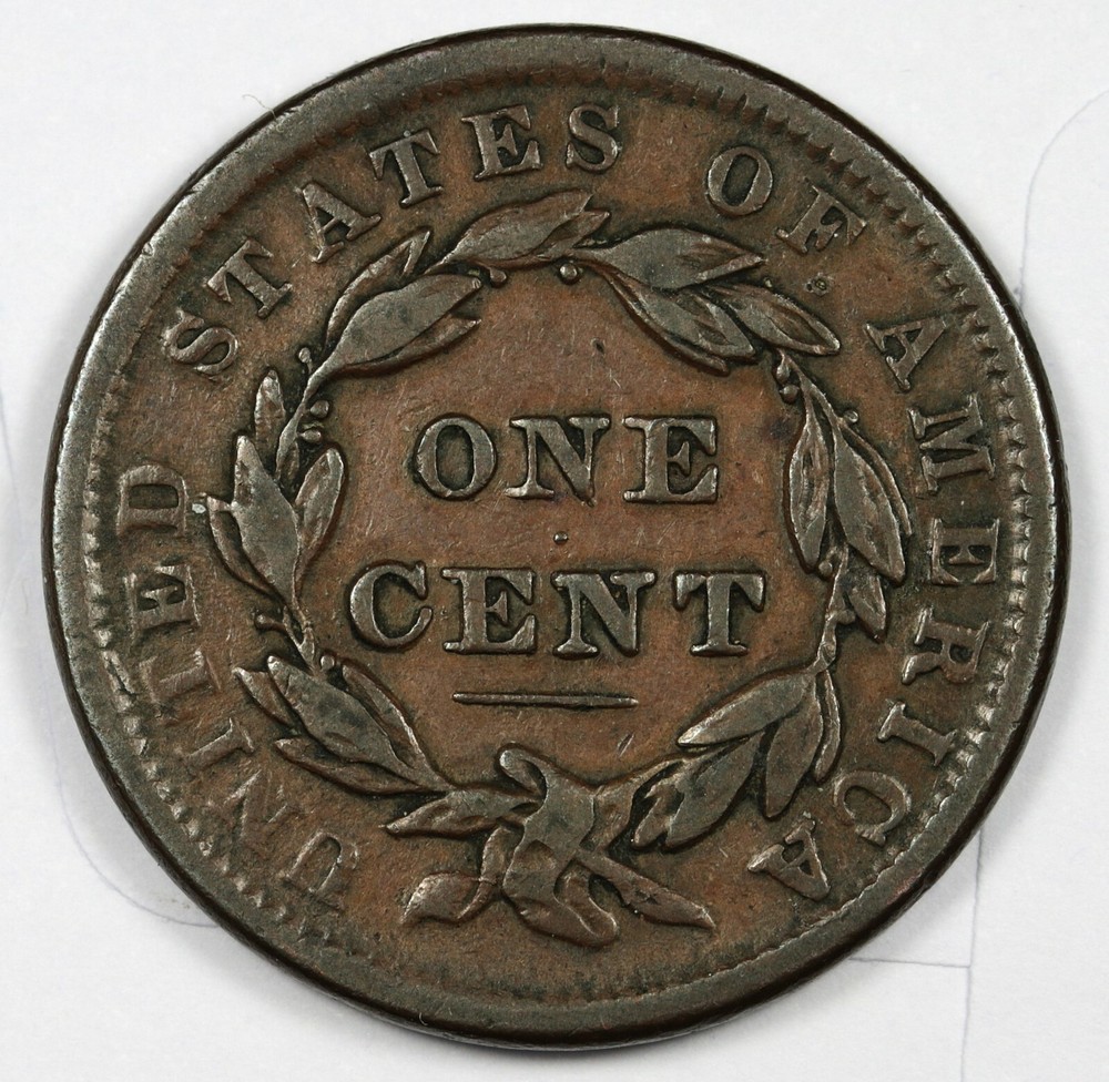 1838 Large Cent. VF-XF. 170657