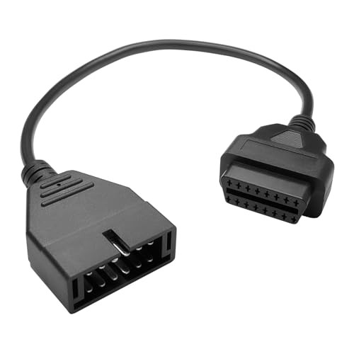 OBD1 Scanner, OBD1 to OBD2 GM Adapter, OBD 1 Scanner Cable Code Reader Black