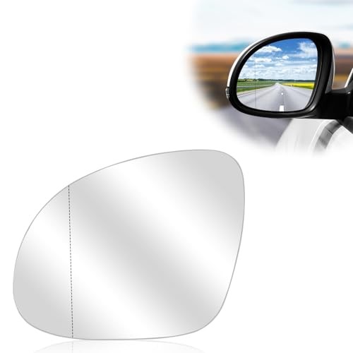 Driver Left Side Heated Mirror Glass Replacement for VW 2009 Left Driver Side