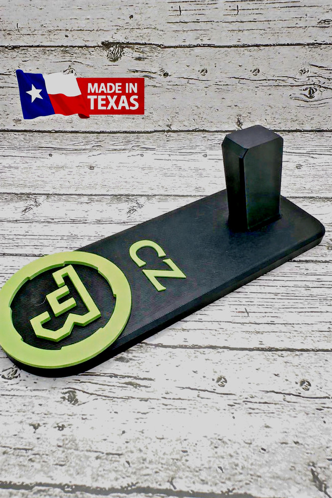 Universal Display Stand for CZ Double‑Stack Pistols – Made in Texas