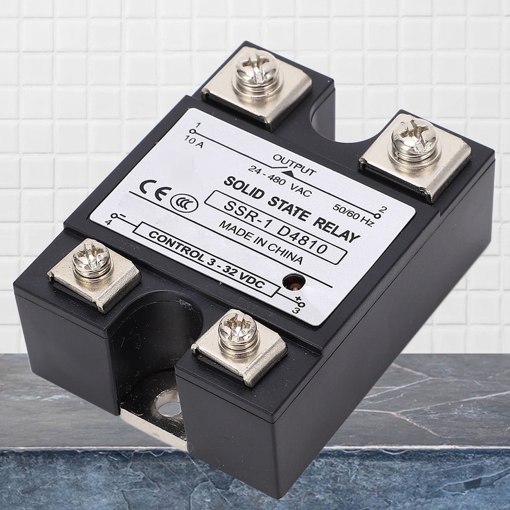 10A Solid State Relay DC Control Semiconductor Relay Module 24-480VAC Part