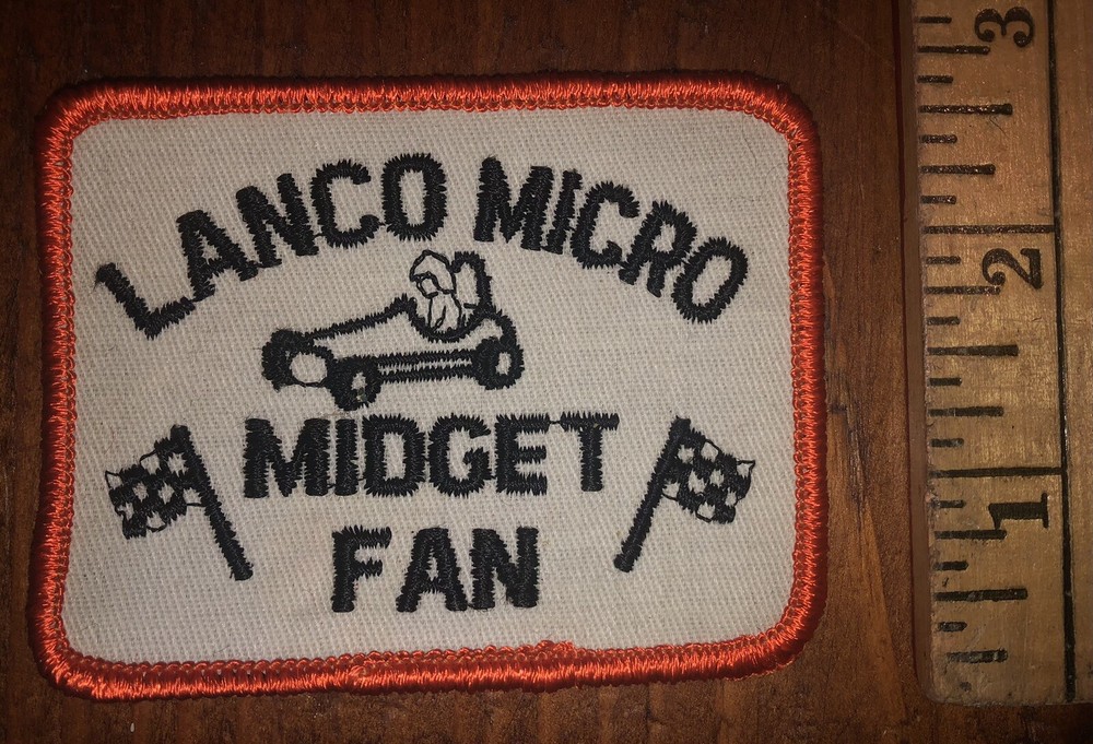 Vintage LANCO Micro Midget Auto Racing Fan Embroidered Patch