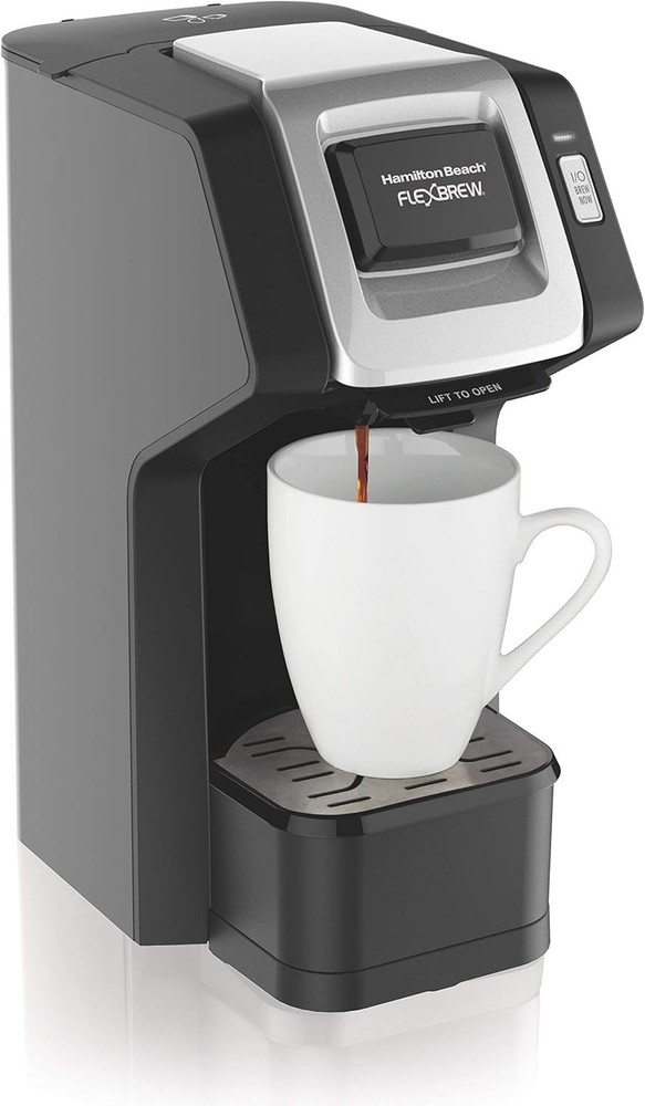 Hamilton Beach 49974 FlexBrew Single-Serve Coffee Maker + Grounds cup - ASIS