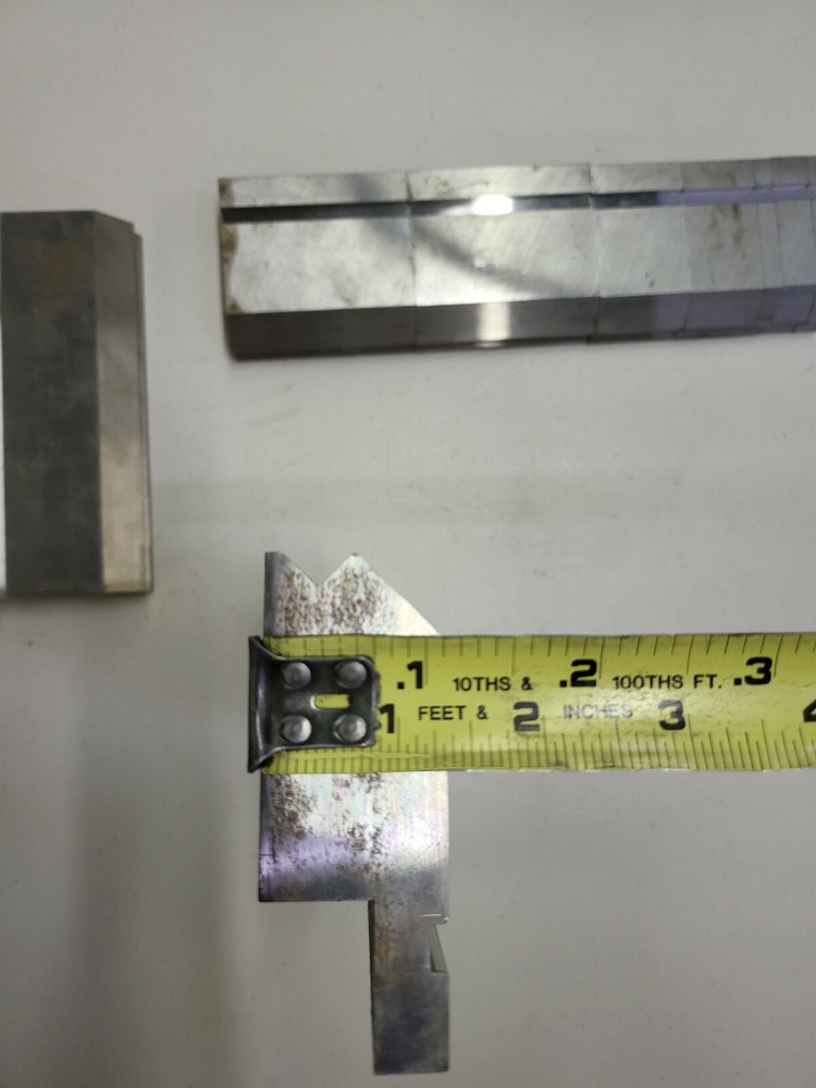 Standard Offset Press Brake Tooling Punch Sectionalized 9 Pieces totaling 33"